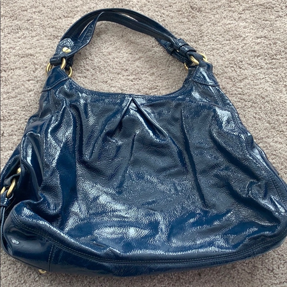 Genuine Coach Maggie Navy Shoulder Bag